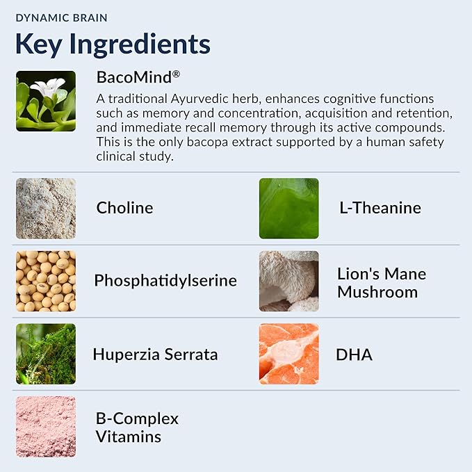 Stonehenge Health Dynamic Brain — Cognitive Nootropic & Memory Support (60 Capsules)