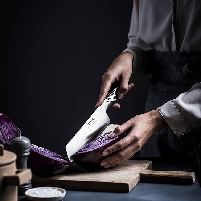 Title: Global 7 Inch Vegetable Knife (G-45) – Lightweight Japanese Stainless Steel, Razor-Sharp Edge, Made in Japan