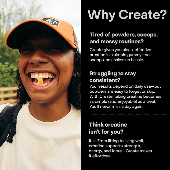 Create Creatine Monohydrate Gummies — Watermelon (90 Count)