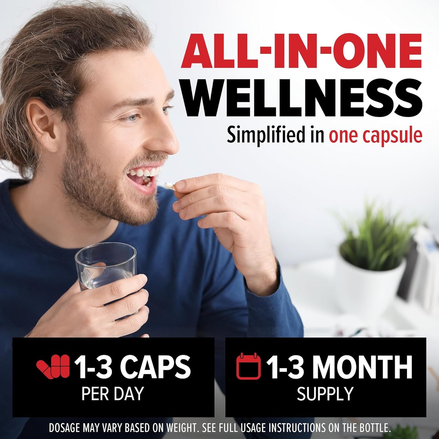 10X Health Optimize Methylated Multivitamin for Men – 90 Capsules