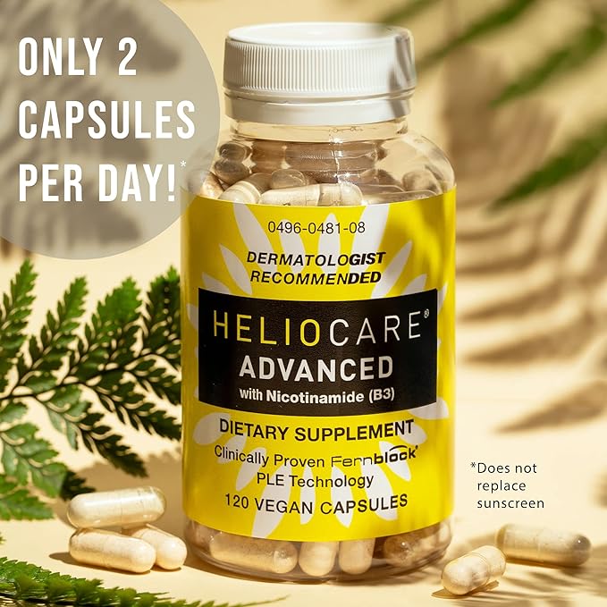 Heliocare Advanced Nicotinamide + Fernblock Skin Supplement — 120 Vegan Capsules