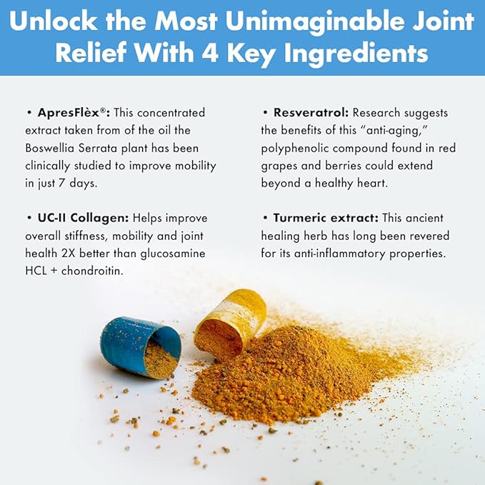 Instaflex Advanced Joint Support — Turmeric, UC-II Collagen & Boswellia Formula (30 Capsules)