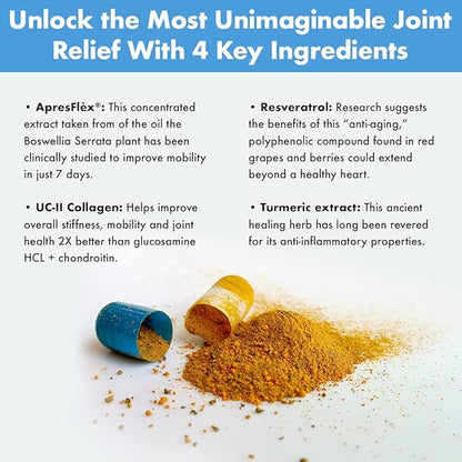 Instaflex Advanced Joint Support — Turmeric, UC-II Collagen & Boswellia Formula (30 Capsules)
