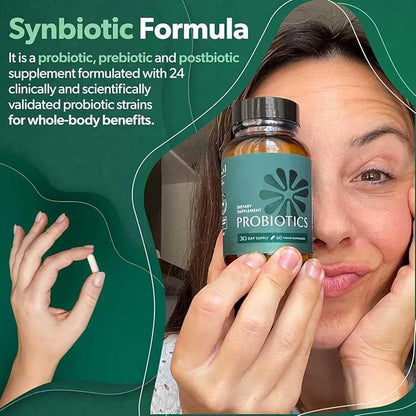 Bioma 3-in-1 Gut Health Probiotic — Digestive & Immune Support (60 Capsules)