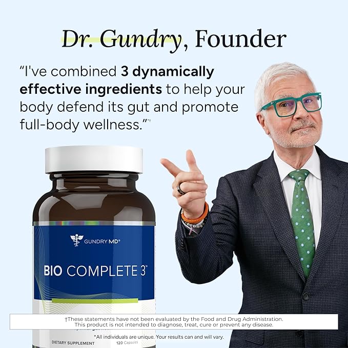 Gundry MD Bio Complete — Prebiotic + Postbiotic Supplement (60 Capsules)