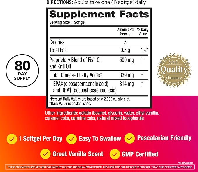 Antarctic Krill Oil Softgels — Concentrated Phospholipid Omega-3 (60 Softgels)