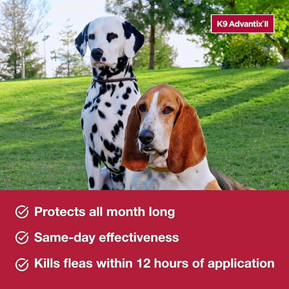 K9 Advantix II Flea & Tick Treatment for Extra Large Dogs (Over 55 lbs) — 6 Doses