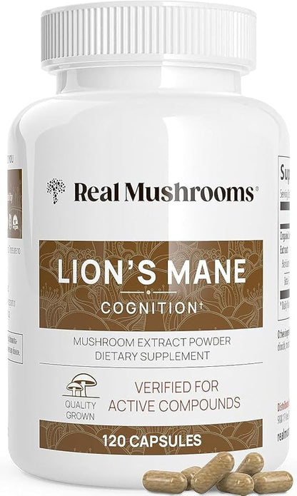 Lion’s Mane Mushroom Extract – Cognitive & Immune Support Capsules (120 Count)