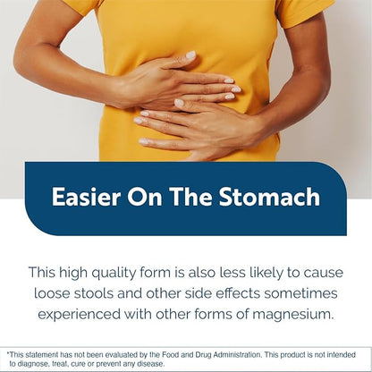 Researched Nutritionals Magnesium Glycinate — 125 mg High Absorption (120 Vegan Capsules)