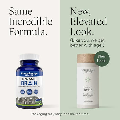 Stonehenge Health Dynamic Brain — Cognitive Nootropic & Memory Support (60 Capsules)