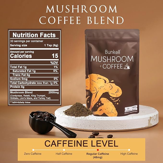 Bunkell Mushroom Coffee Blend — Cordyceps & Functional Mushroom Coffee