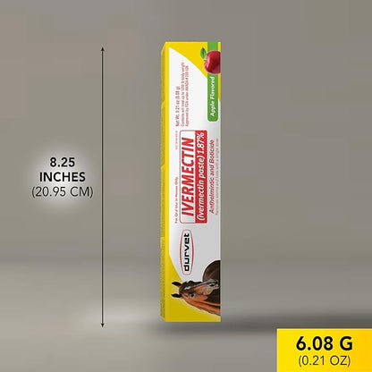 Ivermectin Paste Equine Dewormer — Apple Flavor (6.08 g, 3-Pack)