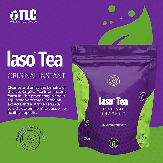 TLC IASO Herbal Tea — 2-Pack (50 Sachets) Cleanse & Digestive Support
