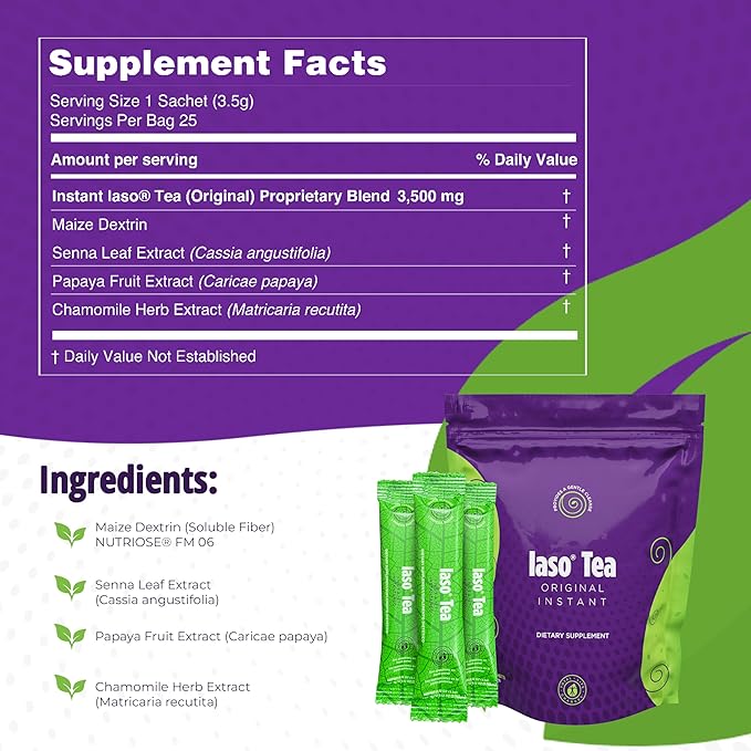 TLC IASO Herbal Tea — 25 Sachets (Cleanse & Wellness Support)