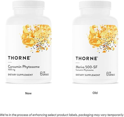 Thorne Curcumin Phytosome 1000 mg (Meriva®) — High Absorption Joint, Muscle & Brain Support — 120 Capsules
