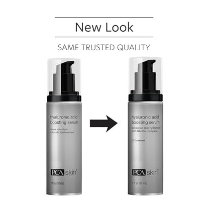 PCA SKIN Hyaluronic Acid Boosting Face Serum, Hyaluronic Acid Serum for Face Made with Niacinamide and Ceramides, Helps Reduce Fine Lines and Wrinkles and Delivers 24-Hour Moisturization, 1 oz Pump