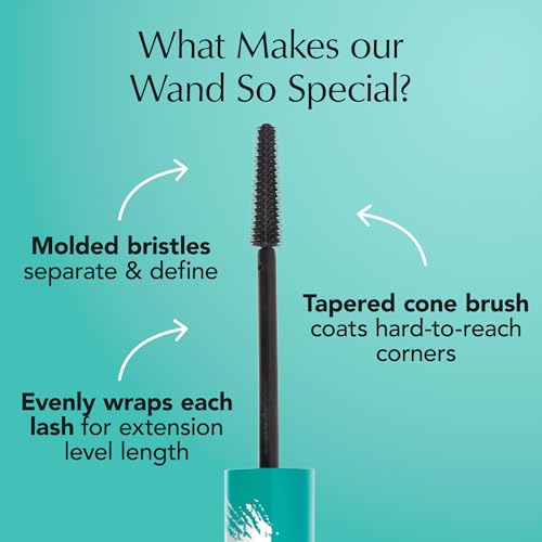 Thrive Causemetics Thrive Mascara, Liquid Lash Extensions Mascara, Tubing Mascara Lengthening, Volumizing & Curling, Smudge Proof, Washable, No Clumping or Flaking, Vegan, Brynn (Rich Black)