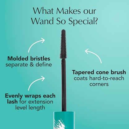 Thrive Causemetics Thrive Mascara, Liquid Lash Extensions Mascara, Tubing Mascara Lengthening, Volumizing & Curling, Smudge Proof, Washable, No Clumping or Flaking, Vegan, Brynn (Rich Black)