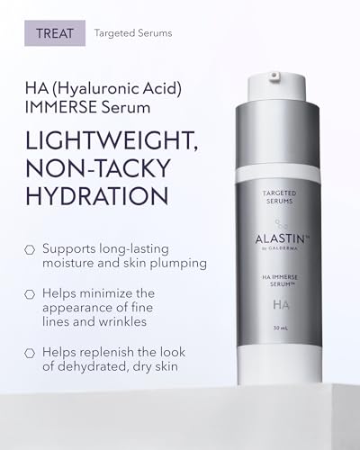 ALASTIN Skincare Hyaluronic Acid HA IMMERSE Moisturizing Face Serum (1 oz) | Restorative Serum Combats Dry, Dehydrated Skin | For Radiant, Glowing Skin