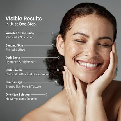 LifeCell All In One Anti-Aging Cream – Reduces Wrinkles, Fine Lines, Dark Circles & Sun Damage – Retinol, Vitamin C, DMAE & Hyaluronic Acid – Fragrance-Free, for All Skin Types (2.54oz)