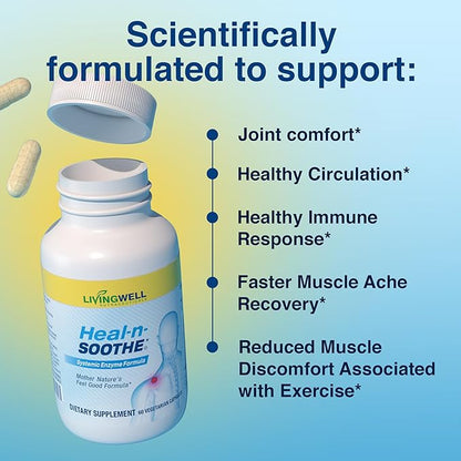 HEAL-N-SOOTHE Super Joint Support — Natural Enzyme & Proteolytic Formula