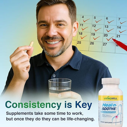 HEAL-N-SOOTHE Super Joint Support — Natural Enzyme & Proteolytic Formula