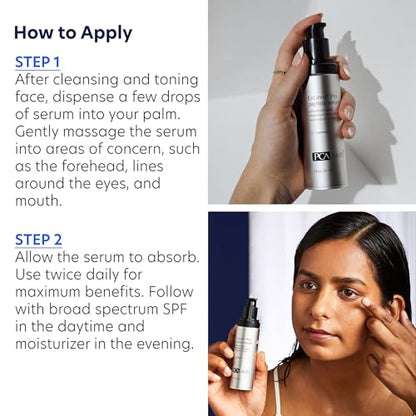 PCA SKIN ExLinea Pro Peptide Serum for Face, Peptide Complex, Helps Lift, Tighten, and Firm Skin and Reduces Wrinkle Depths, Hydrating Anti Aging for Women
