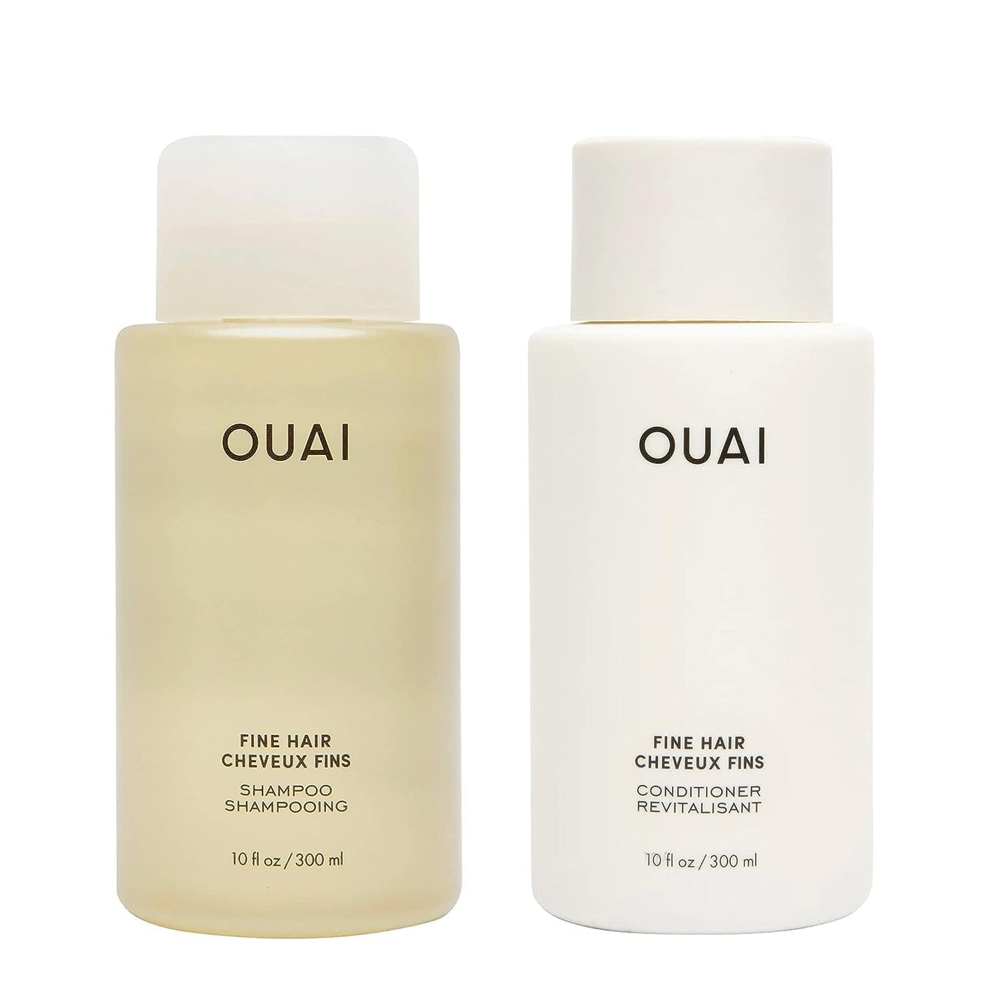 OUAI Fine Shampoo & Conditioner Set – Sulfate Free, 10 fl oz