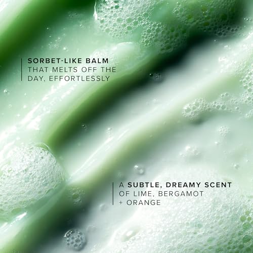 Farmacy Makeup Remover Cleansing Balm - Green Clean Waterproof Makeup Remover Balm + Oil Cleanser for Face - Gently Melts Make Up + SPF - Hydrates + Softens Skin with Super Greens + Papaya (100ml)