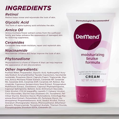 DerMend Moisturizing Bruise Formula Cream 4.50 oz (Pack of 2)