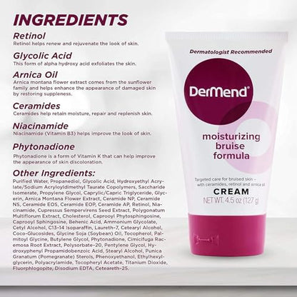 DerMend Moisturizing Bruise Formula Cream 4.50 oz (Pack of 2)
