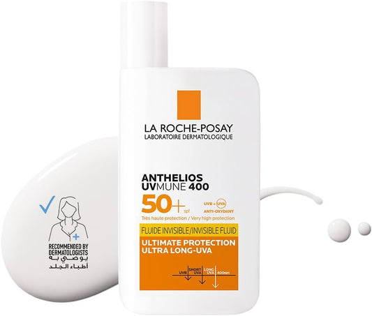 La Roche-Posay Anthelios UVMune 400 Invisible Fluid SPF 50+ Facial Sunscreen