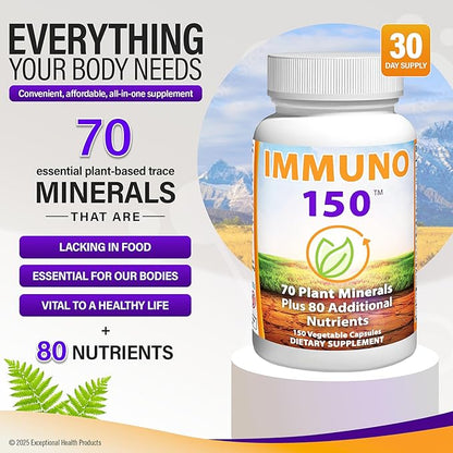 Immune Boost Support — Immuno 150 Vitamins & Minerals Supplement