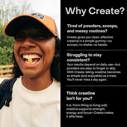 Create Creatine Monohydrate Gummies — Watermelon (90 Count)