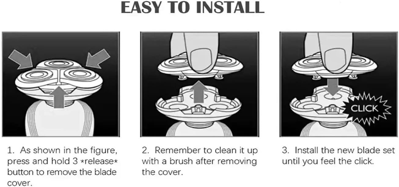 Premium HQ8100 Replacement Shaver Head Set — Compatible with Philips / Norelco