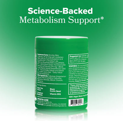O Positiv Moto Women’s Metabolism Support – Vegan Capsules (30 Servings)