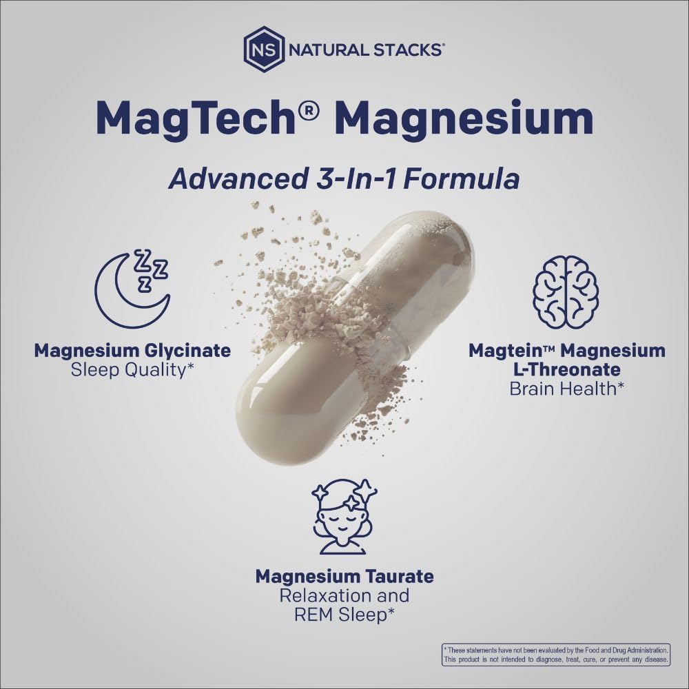 MagTech Magnesium Complex for Women & Men – 90 Capsules
