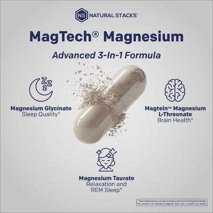 MagTech Magnesium Complex for Women & Men – 90 Capsules