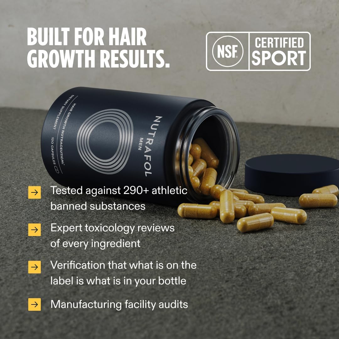Nutrafol Men’s Hair Growth Supplements – 1 Month Supply