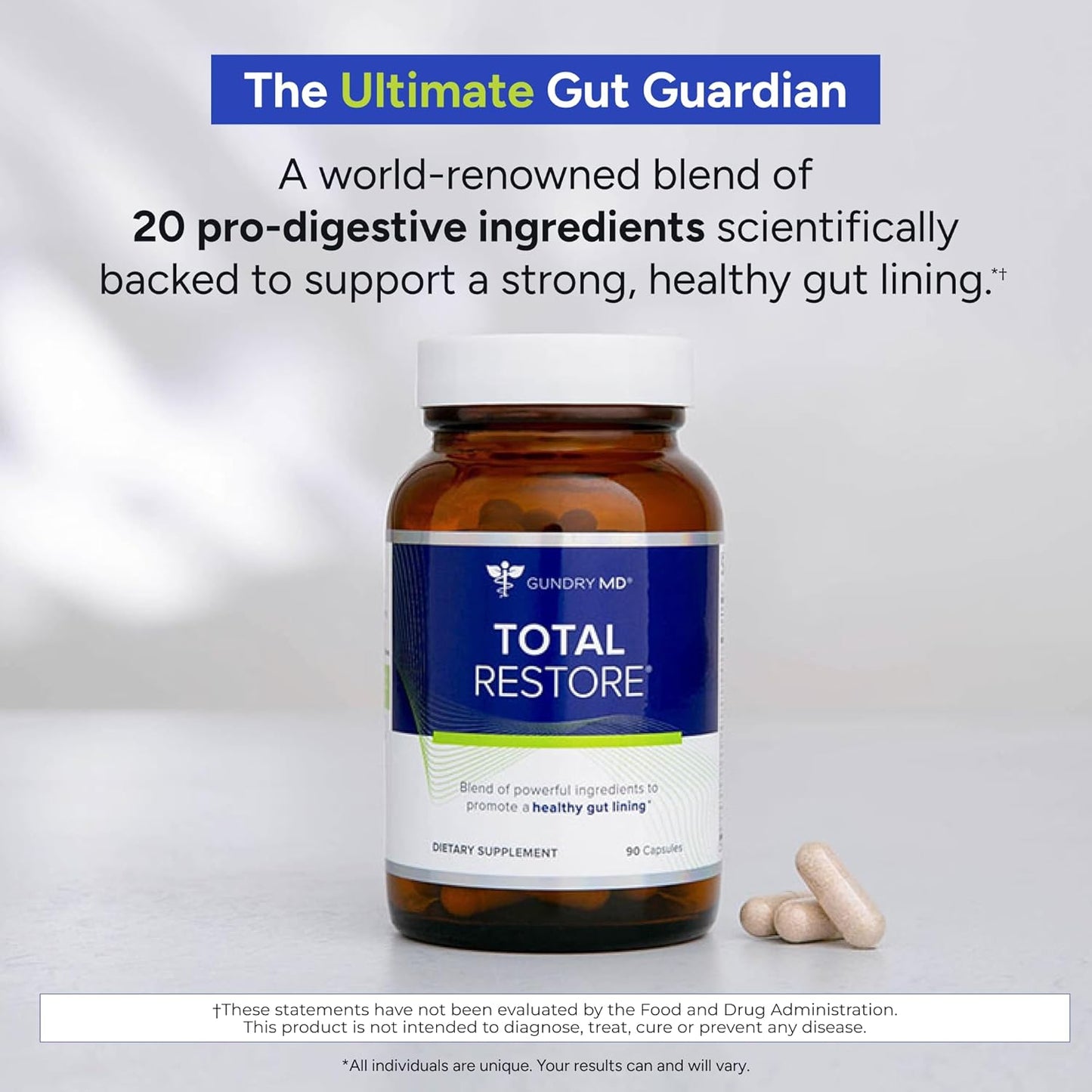 Gundry MD Total Restore Gut Lining Support – 90 Capsules