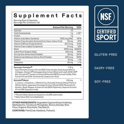 Nutrafol Men’s Hair Growth Supplements – 1 Month Supply