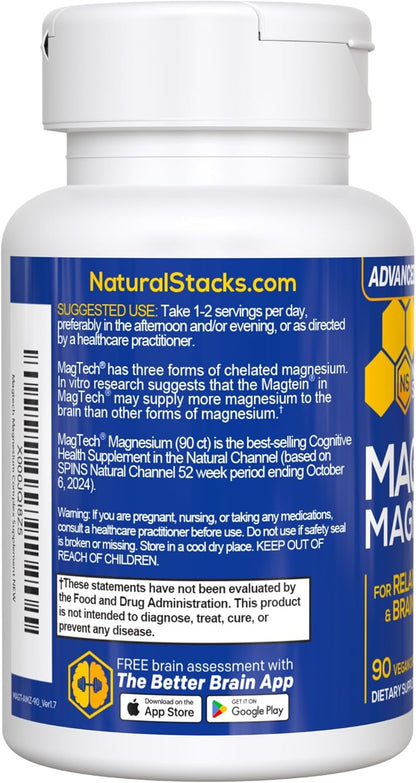 MagTech Magnesium Complex for Women & Men – 90 Capsules