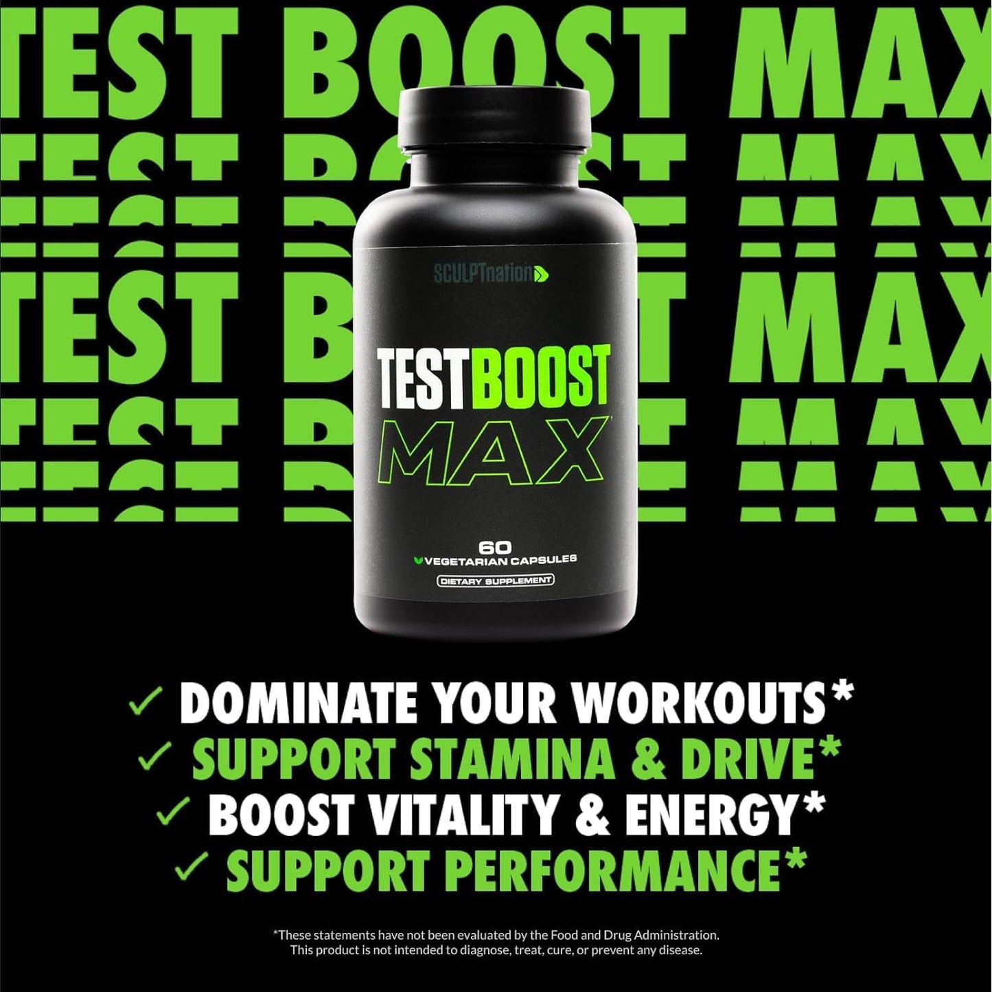 Sculpt Nation Test Boost Max for Men – 60 Capsules