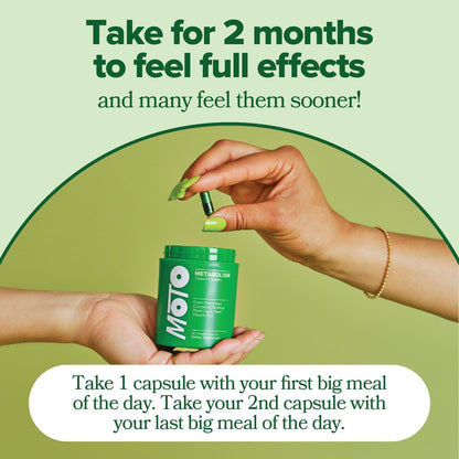 O Positiv Moto Women’s Metabolism Support – Vegan Capsules (30 Servings)