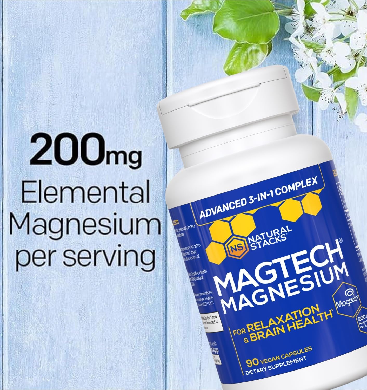MagTech Magnesium Complex for Women & Men – 90 Capsules