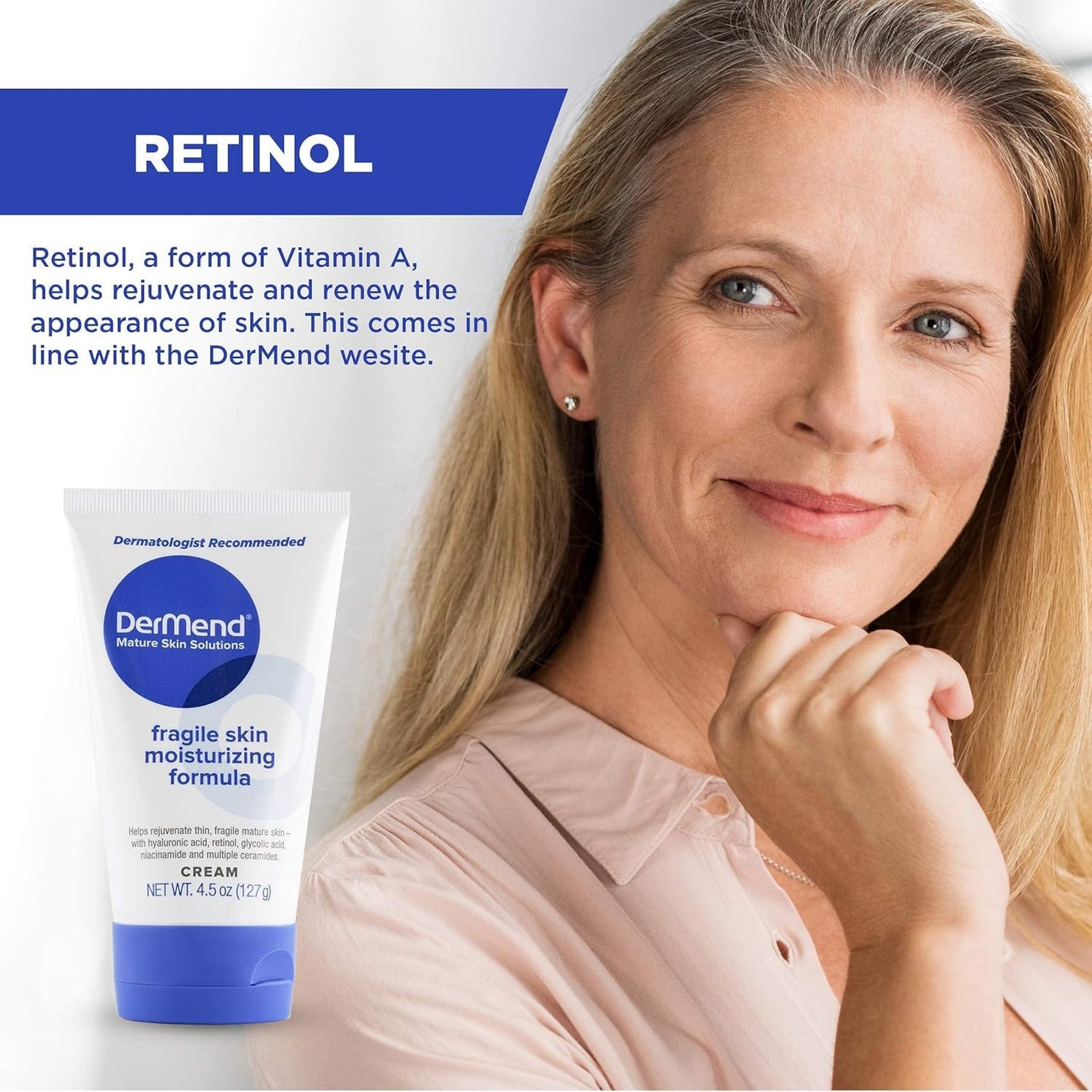 Dermend Fragile Skin Moisturizing Cream – 4.5 oz