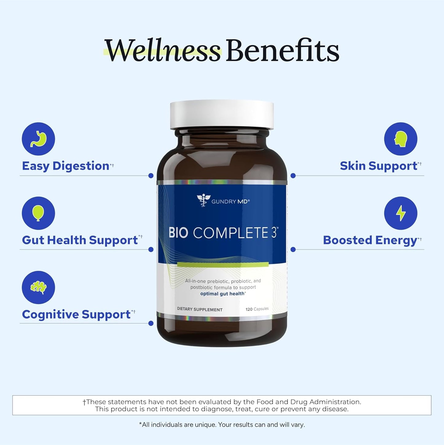 Gundry MD Bio Complete 3 Probiotic Supplement – 30 Day Supply
