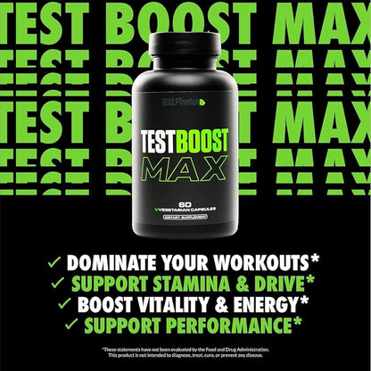 Sculpt Nation Shred Test Boost — Advanced Testosterone Support & Fat Loss Formula