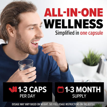 10X Health Optimize Methylated Multivitamin for Men – 90 Capsules