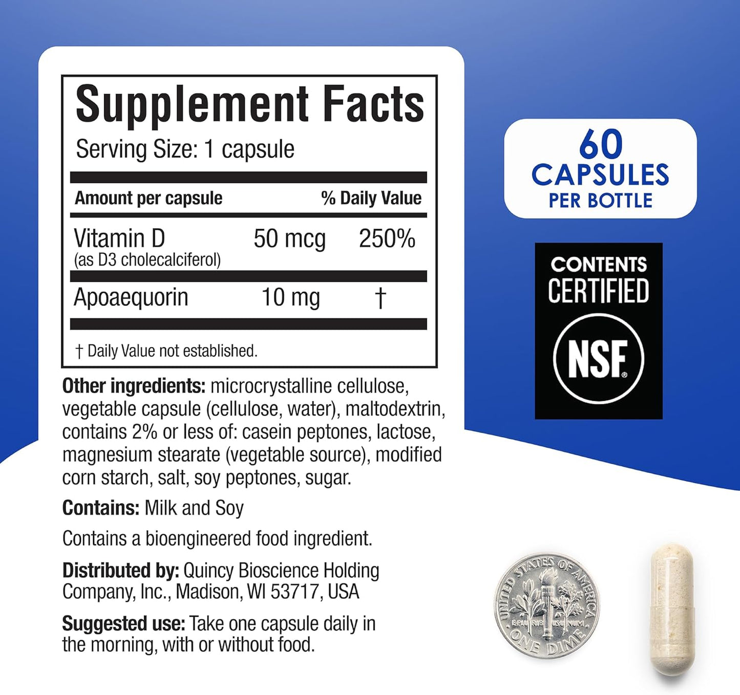 Prevagen Regular Strength 60 Capsules – 2 Month Supply